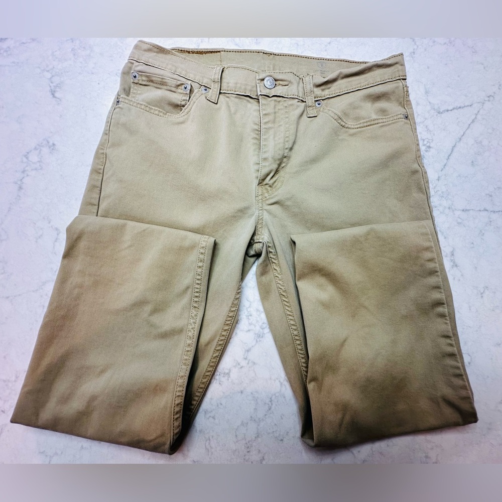 Levis 511 Slim All Seasons Tech Stretch Jeans in Harvest Gold/Tan Size 32x34